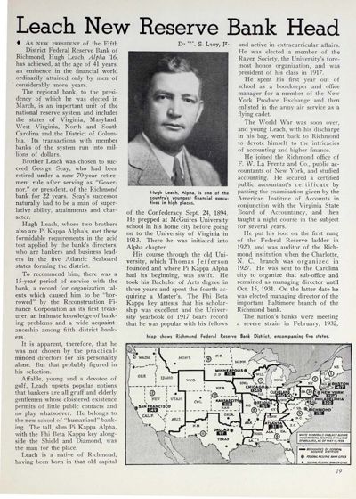 Leach New Reserve Bank Head